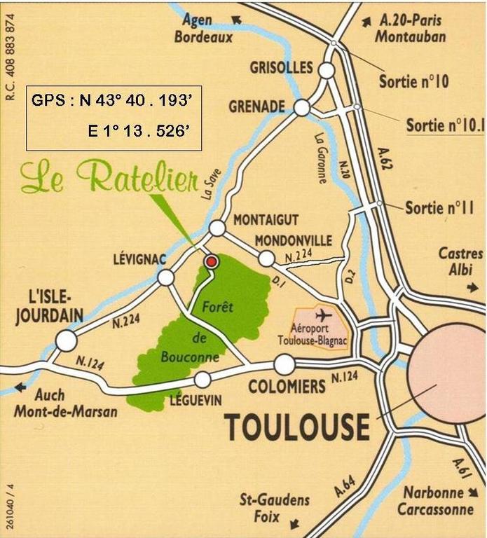 Le Ratelier Hotel Montaigut-sur-Save Luaran gambar